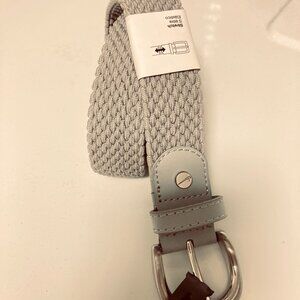 WOMENS NEW NIKE GRAY STRETCH WOVEN BELT SM 30-32